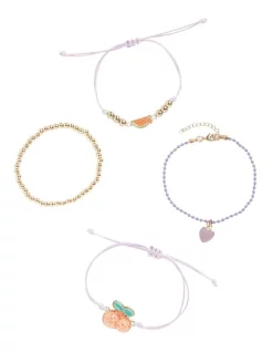 Seed Heritage Fruit Bracelet Pack In Mango