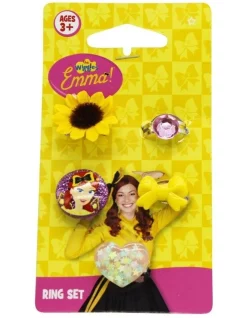 Wiggles Flower Ring 5 Pack In Multi