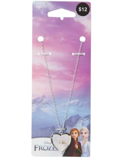 Frozen Heart Pendant Silver Necklace