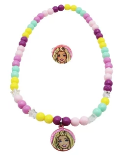 Barbie Beaded Necklace & Ring Pack In Multi