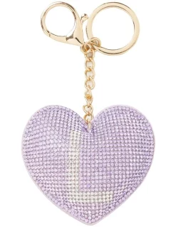 Seed Heritage Initial "L" Keyring In Orchid