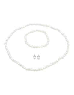 Wishes Pearl Bracelet & Necklace Set