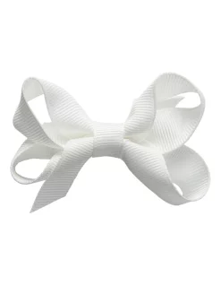 Pixies Bows Small White Hair Bow