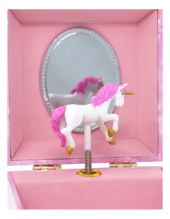 Pink Poppy Unicorn Princess Small Musical Jewellery Box In Pink -Fitbit Shop unnamed file 273