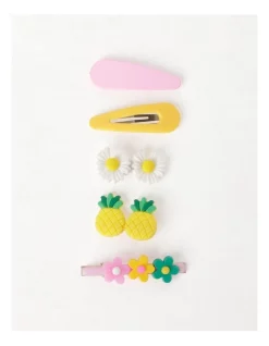 Milkshake Novelty Hair Clips 6 Pack In Assorted