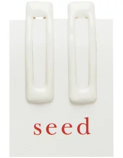 Seed Heritage Square Enamel Snap Clip