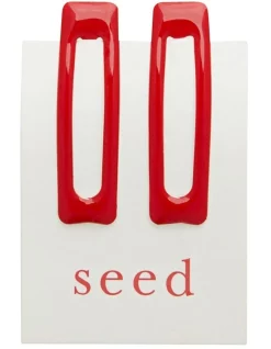 Seed Heritage Square Enamel Snap Clip