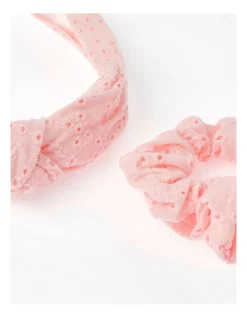 Milkshake Headband And Scrunchie Set In Pink -Fitbit Shop unnamed file 324