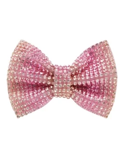 Seed Heritage Jewel Bow Duck Clip In Pink