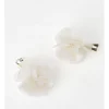 Origami Flower Hair Clips 2 Pack In Cream