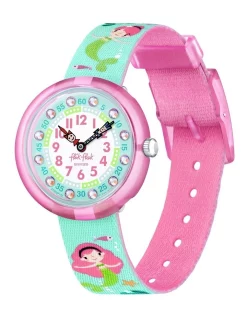 Mermailicious Flik Flak Watch In Green