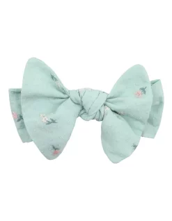 Bebe Hana Embroidered Headband In Mint