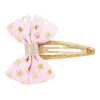 Seed Heritage Star Foil Bow Clip In Sherbet