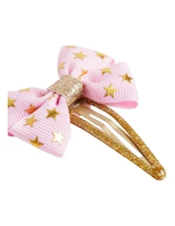 Seed Heritage Star Foil Bow Clip In Sherbet -Fitbit Shop unnamed file 381