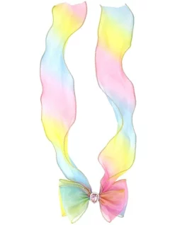 Pink Poppy Rainbow Butterfly Bow Hair Clip In Multi