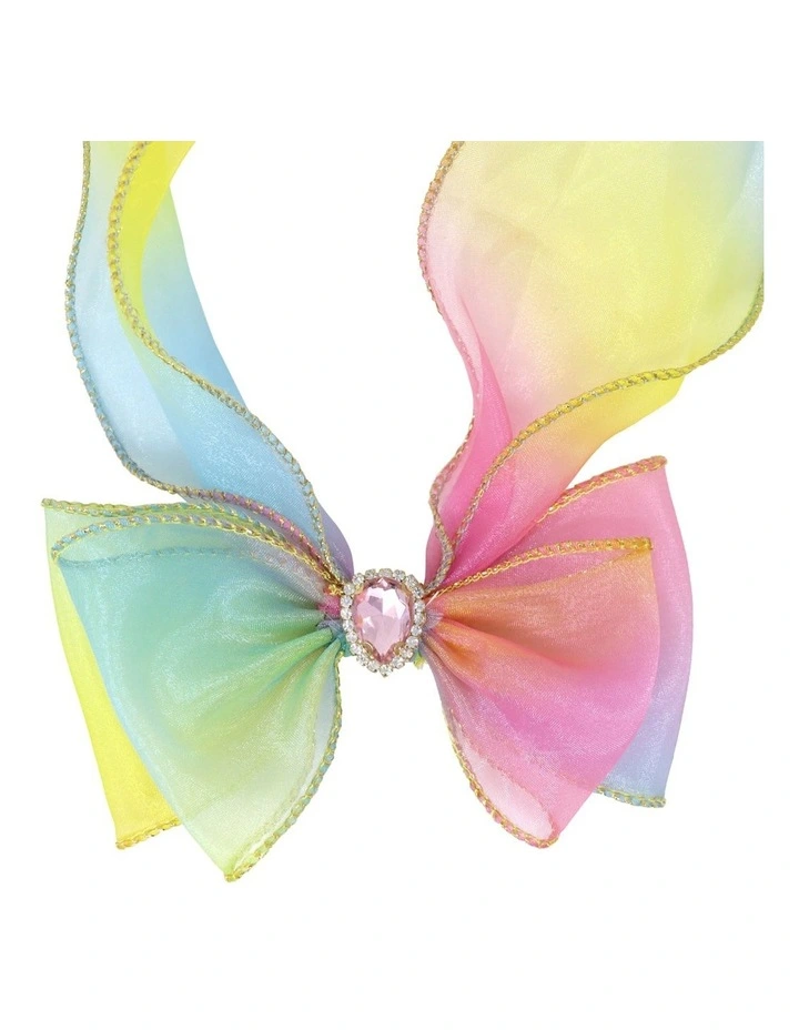 Pink Poppy Rainbow Butterfly Bow Hair Clip In Multi 2 Pink Poppy Rainbow Butterfly Bow Hair Clip In Multi - Image 2
