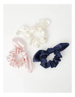 Origami Satin Hair Tie With Bow In Multi -Fitbit Shop unnamed file 394