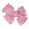 Pink Poppy Rhinestone Hairclip In Pink