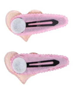 Pink Poppy Sequin Heart Shape Hair Clips In Pink -Fitbit Shop unnamed file 407