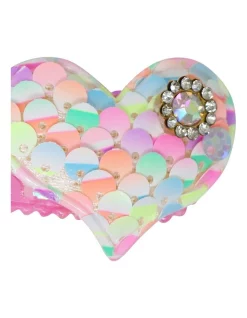 Pink Poppy Sequin Heart Shape Hair Clips In Pink -Fitbit Shop unnamed file 409