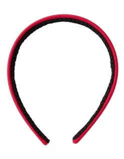 Pixies Bows Thin Headband School Red