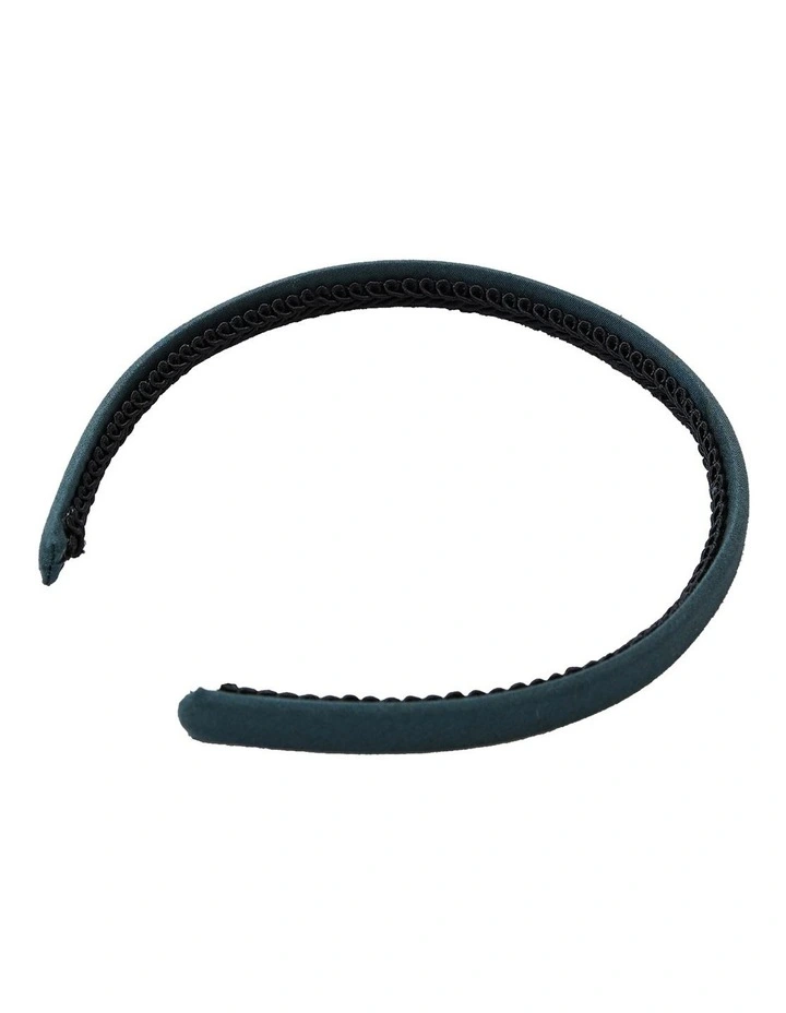 Pixies Bows Thin Headband School Green 2 Pixies Bows Thin Headband School Green - Image 2