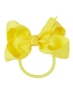 Pixies Bows Elastic With Bow School Yellow