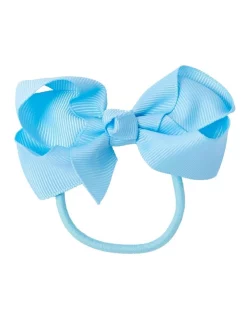 Pixies Bows Elastic With Bow School Light Blue
