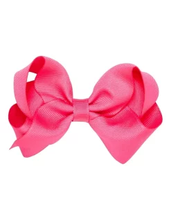 Pixies Bows Medium Hot Pink Hair Bow