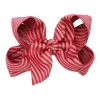 Pixies Bows Medium Red Candy Stripe Bow