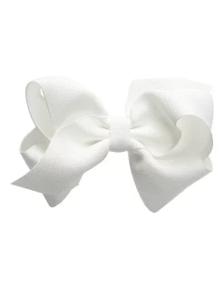 Pixies Bows Medium White Hair Bow