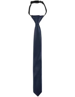 Van Heusen Youth Kids Elastic Tie Navy