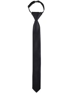 Van Heusen Youth Kids Elastic Tie Black