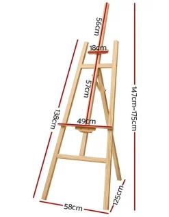 Artiss Painting Easel Stand 175cm In White Oak -Fitbit Shop unnamed file 562
