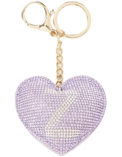 Seed Heritage Initial "Z" Keyring In Orchid