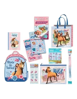 Spirit Riding Free Girls Showbag With Backpack/Colour Pencils/Earrings/Pencil Case