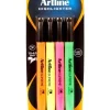 Artline 4 Pack Supreme Highlighter Marker Pen Set Art/Craft School Assorted Colours