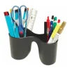 Marbig Enviro Duo Double Pencil Cup Pen Holder/Storage For School/Office Black