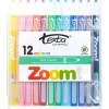 Texta 12pc The Original Zoom Kids Non Toxic Twist Colouring Crayons Hard Case