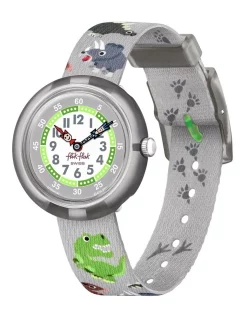 Coolozaurus Flik Flak Watch In Grey