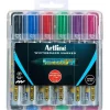Artline 6pc 579 Wboard Markers Assorted Colours