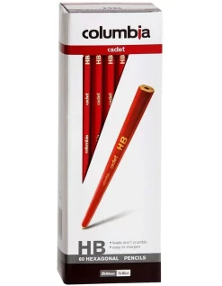Columbia 60pc Cadet Haxagonal HB Pencils