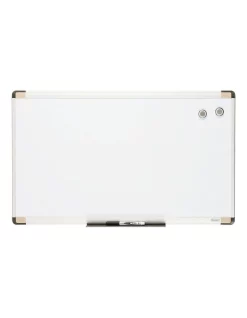Quartet 76X45Cm Wall Mountable Magnetic Whiteboard/Aluminium Frame/Picture/Marker/Magnet