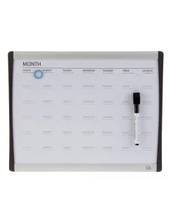 Quartet ARC Magnetic Whiteboard Calendar W/ Pen 28x36cm