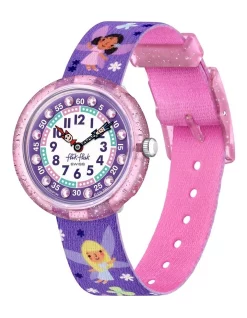 Fairy Cool Flik Flak Watch In Purple
