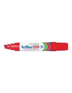6pc Artline 100 High Performance Permanent Marker Red