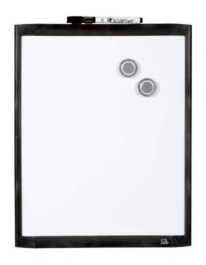 Quartet Basics Magnetic Whiteboard W/ Pen 36x28cm Black 1 Quartet Basics Magnetic Whiteboard W/ Pen 36x28cm Black