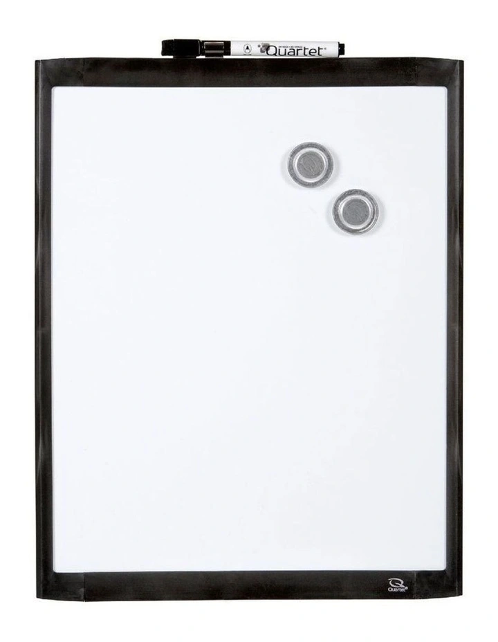 Quartet Basics Magnetic Whiteboard W/ Pen 36x28cm Black 2 Quartet Basics Magnetic Whiteboard W/ Pen 36x28cm Black - Image 2