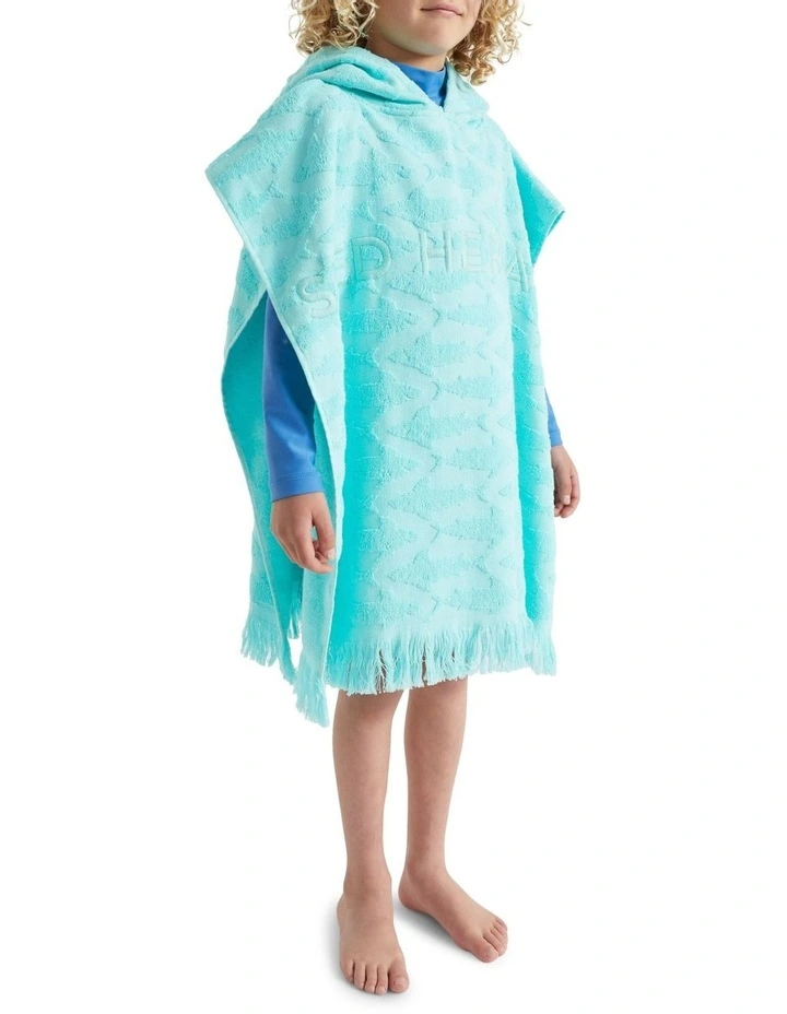 Seed Heritage Shark Terry Poncho In Island Green 2 Seed Heritage Shark Terry Poncho In Island Green - Image 2