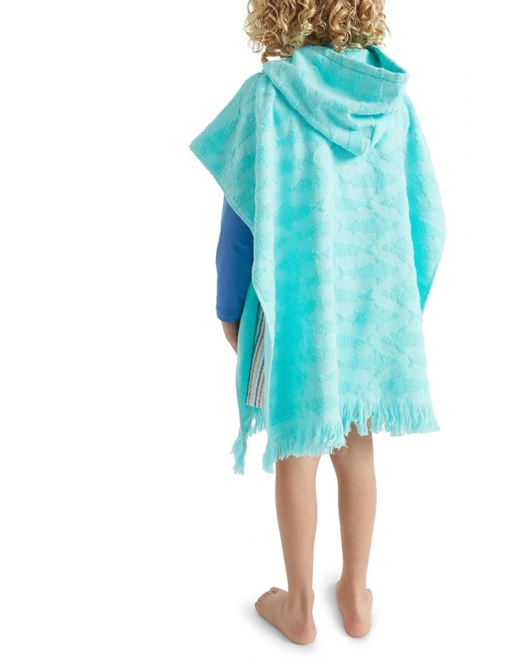 Seed Heritage Shark Terry Poncho In Island Green 3 Seed Heritage Shark Terry Poncho In Island Green - Image 3